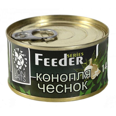LION BAITS Зерновая смесь Feeder Конопля чеснок 140 мл