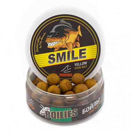 Бойлы MINENKO SMILE насадочные вареные Strawberry (клубника) 14мм 100г