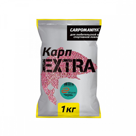 Прикормка "Карпомания" Карп EXTRA  1 кг./ Червь