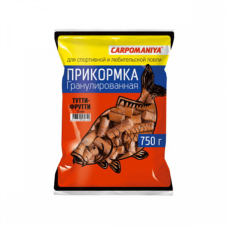 Гранулы Карповые "Карпомания" 10 мм/ 750 г./ Тутти-Фрутти