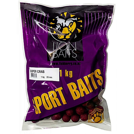 LION BAITS бойлы SPORT BAITS 20мм SUPER CRAB 1кг