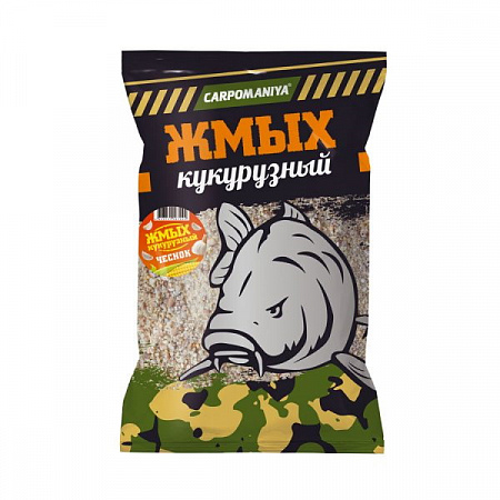 Жмых кукурузный Карпомания 1 кг / чеснок