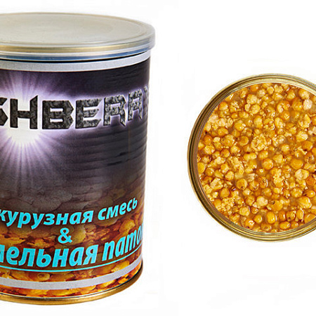 FISHBERRY Зерновая смесь Кукуруза в карамельной патоке 900 мл