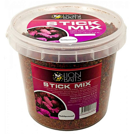 LION BAITS Stick mix "Нейтральный" ведро 600 гр.