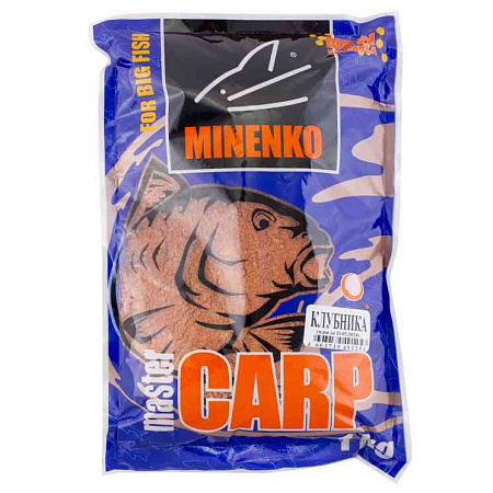 Прикормка MINENKO "Master CARP" Клубника 1кг