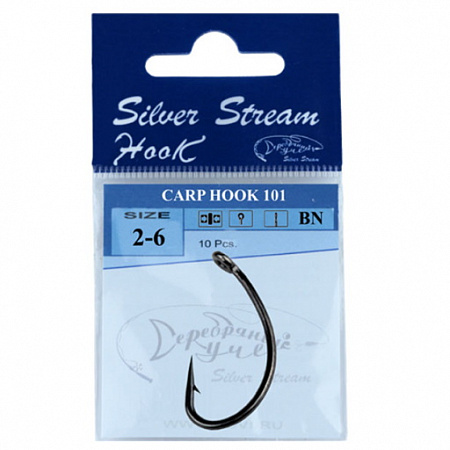 Крючки  CARP HOOK 101 (b/n) № 4 (уп.)