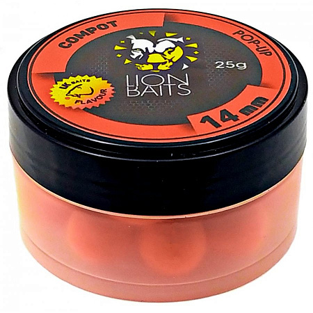 LION BAITS бойлы 14 мм плавающие Compot банка 25г