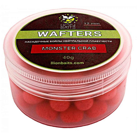 LION BAITS бойл нейтральной плавучести WAFTERS MONSTER CRAB 12мм 