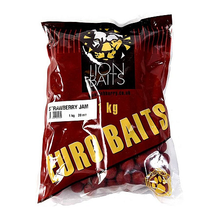 LION BAITS бойлы STRAWBERRY JAM 20мм 1 кг.