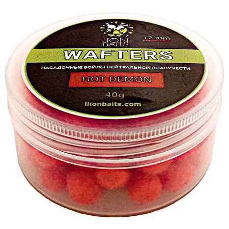 LION BAITS бойл нейтральной плавучести WAFTERS HOT DEMON 12мм 