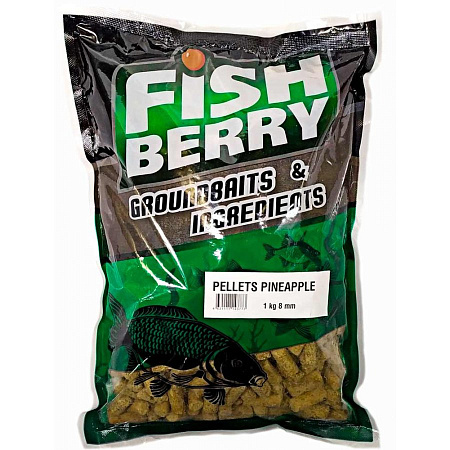 FISH BERRY  PELLETS PINEAPPLE (ананас) 8мм 1 кг.