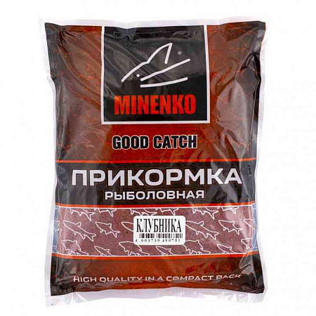 Прикормка MINENKO "GOOD CATCH" Клубника 700 гр.