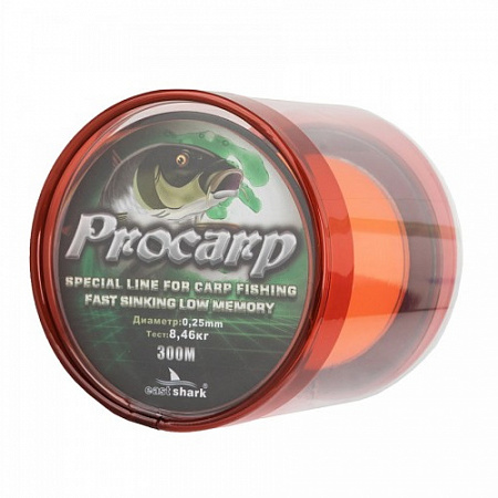 Леска PROCARP оранж. 300 м d 0,30мм