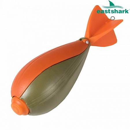 Бомба для прикормки серая VASAKURA малая Shark
