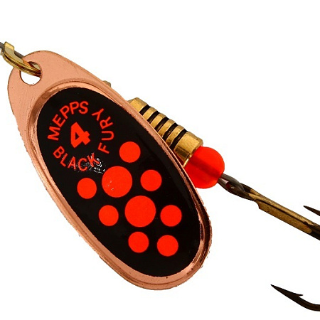 Блесна "Mepps" BLACK FURY ORANGE CU №4
