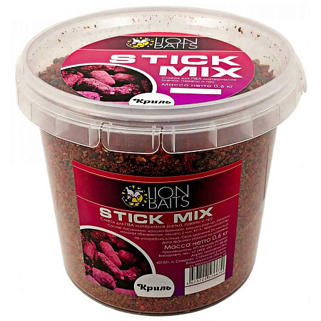 LION BAITS Stick mix "Криль" ведро 600 гр.
