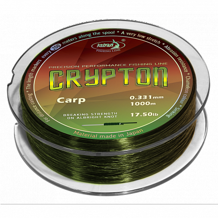 Леска карповая Katran "Crypton Carp" 1000м 0,331мм