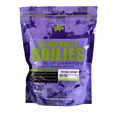Бойлы RHINO BAITS Honey мёд 20 мм 1 кг