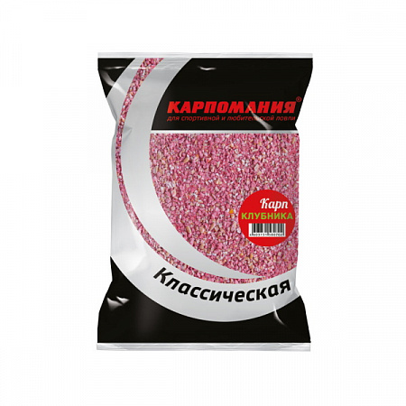 Прикормка "Карпомания" классическая, 750 г./  Карп Клубника