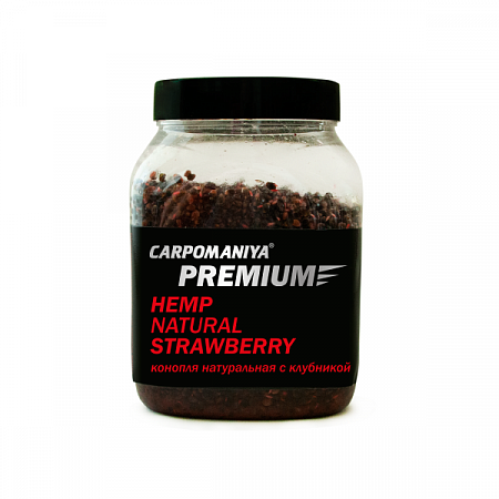 PREMIUM конопля "Карпомания" нат. 600г/клубника (банка)