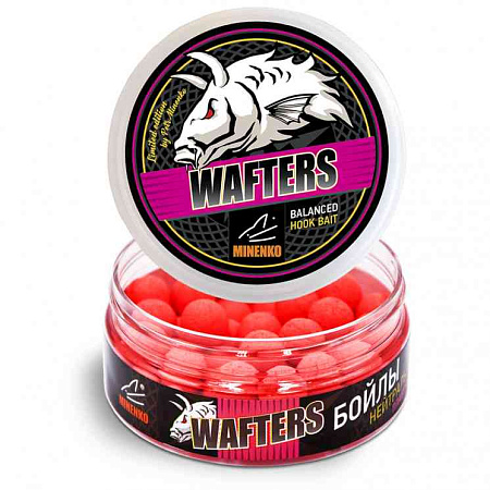 Бойлы MINENKO Wafters Strawberry (клубника) 12мм 70гр