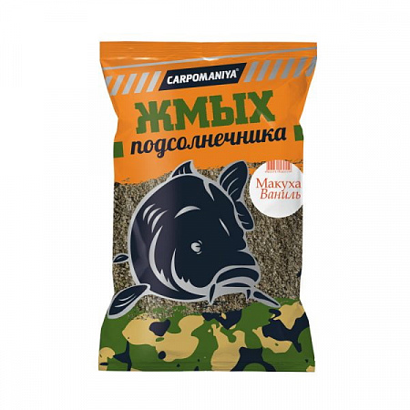 Жмых подсолнечника Карпомания 1 кг / ваниль