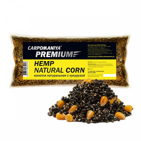 PREMIUM конопля "Карпомания" нат. 550г /кукуруза