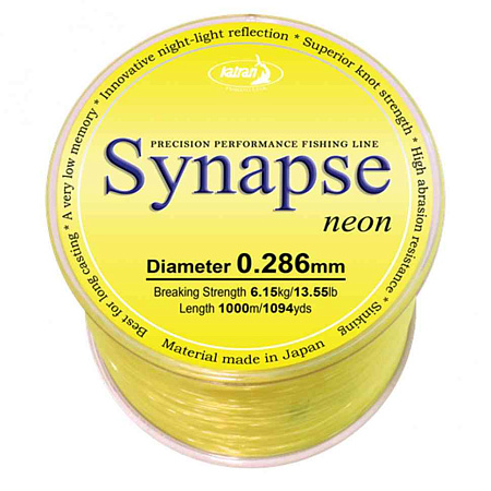 Леска карповая Katran "Synapse neon" 1000м 0,286мм