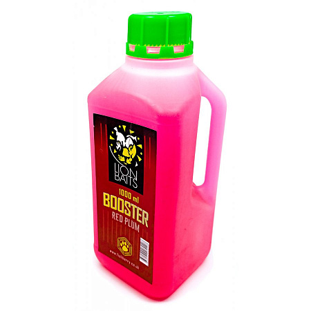 LION BAITS BOOSTER RED PLUM (красная слива)  канистра 1л