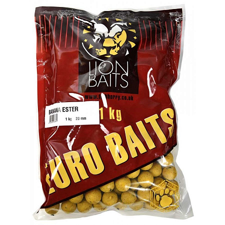 LION BAITS бойлы BANANA ESTER (банановый эфир) 20мм  1 кг