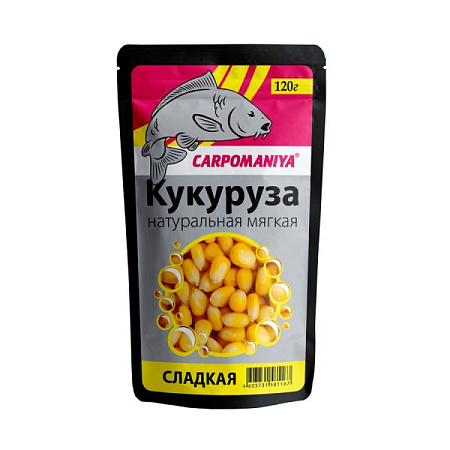 Кукуруза "Карпомания" в пакете 120г /натуральная мягкая