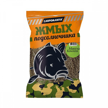Жмых подсолнечника Карпомания 1 кг / конопля