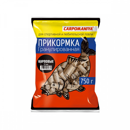 Гранулы Карповые "Карпомания" 10 мм/ 750 г.