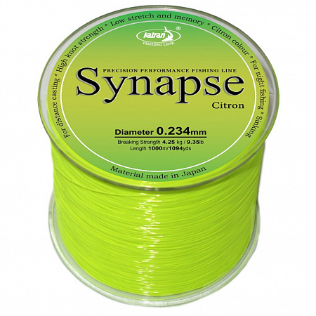 Леска карповая Katran "Synapse Citron" 1000м 0,234мм