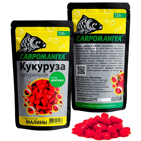 Кукуруза "Карпомания" пакет 120г /малина