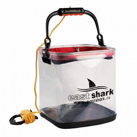 Ведро для замеса прикормки прозрачное Shark d 24