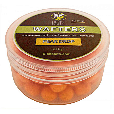 LION BAITS бойл нейтральной плавучести WAFTERS PEAR DROP 12мм 