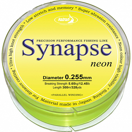 Леска карповая Katran "Synapse neon" 300м 0,255мм