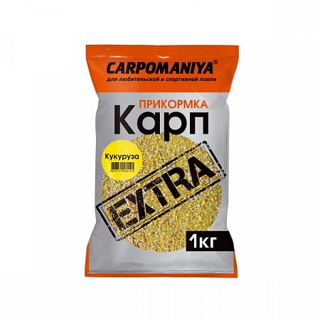 Прикормка "Карпомания" Карп EXTRA  1 кг./ Кукуруза
