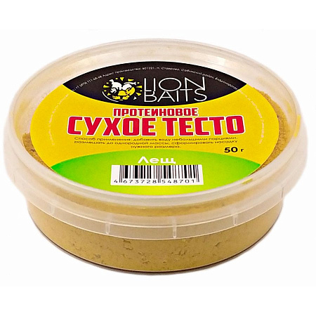 LION BAITS Сухое тесто протеиновое "Лещ" 50 гр.