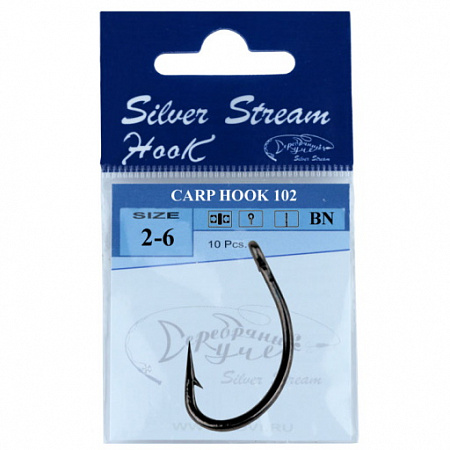 Крючки  CARP HOOK 102 (b/n) № 4 (уп.)