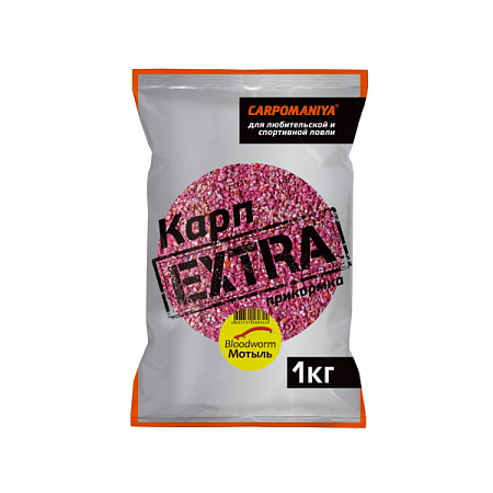 Прикормка "Карпомания" Карп EXTRA  1 кг./ Мотыль