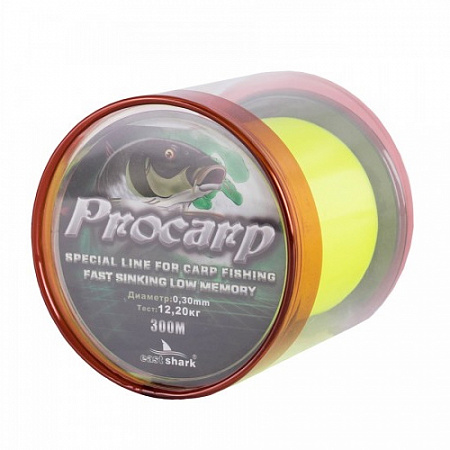 Леска PROCARP желтая 300 м d 0,35мм